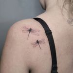 Dragonfly on your side. . . . . . . #smalltattoo #finelinetattoo #dragonfly #bodyart #tattoo #tattoomayhemstudio #anaheim