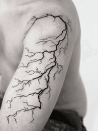 Lightning bolt tattoo