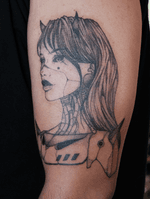 Cybernetic Woman with Unicorn