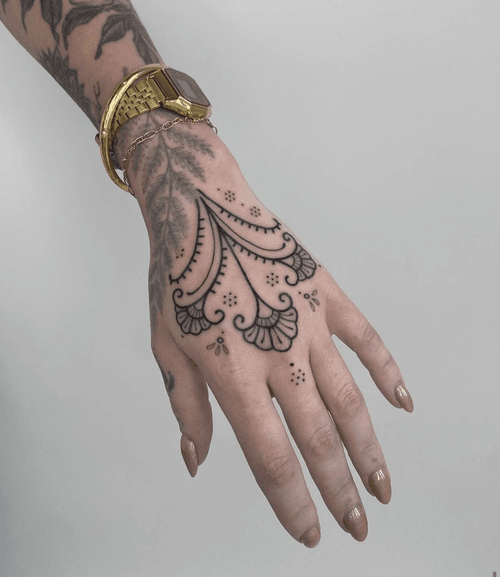 Hand Henna-Inspired Ornament