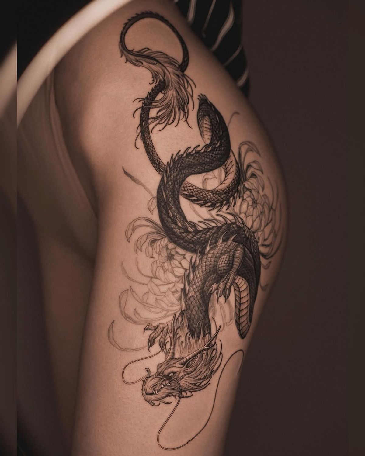 graceful neck tattoo