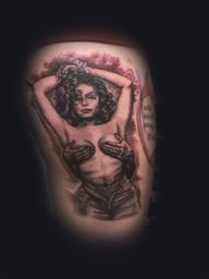 Janet Jackson Portrait Tattoo