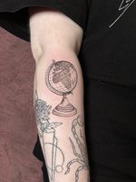 Vintage Globe Tattoo