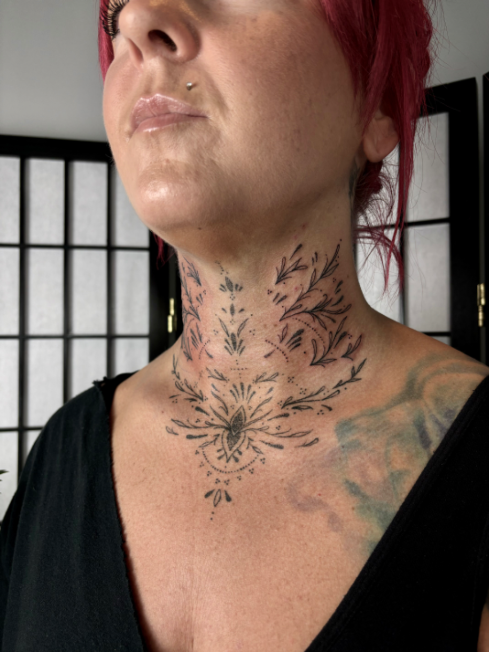 Side Neck Tattoos: Bold & Balanced