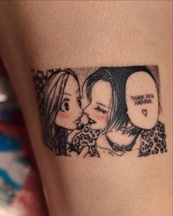 Absolutely screaming over this manga panel with blush. I met the most beautiful humans at Anime Magic. LOOK AT THE TENSION. 💖 #nanaanime #hachikonana #manga #animetattoo #mangapaneltattoo #chicagotattooartist #animeconvention #animemagic2024