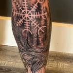 One more pass on this and we will wrap it up. #raven #trees #aegishjalmur