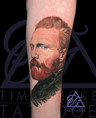 Van Gogh Portrait Tattoo