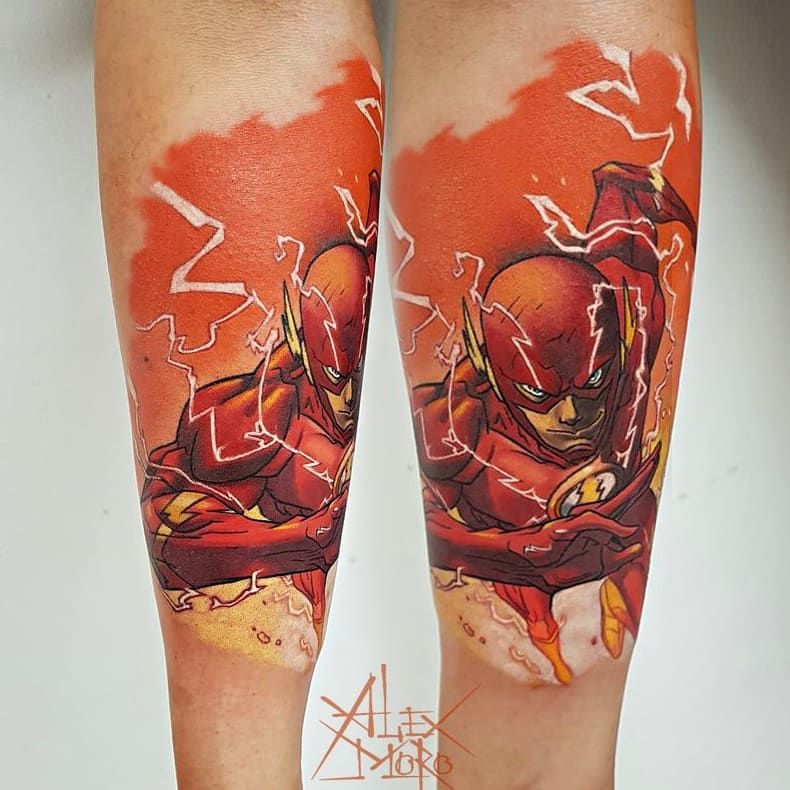 Tattoo uploaded by David Tillman • Flash symbol tattoo #theflash