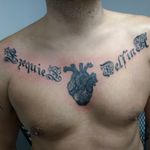 Chest piece I did yesterday. Son's are our #heart that's the reason of this #tattoo.  Done in #blackandgrey and #dotwork 
