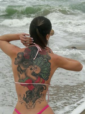 My Catrina!!! I love Mexican culture ♥️#catrinatattoo #chicano #TattooGirl 