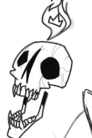 SKULLZ(Only the draw, is not the tattoo