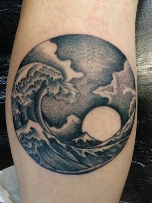 #Hokusai #Wave #Athens #MariosDavris #Dot #Japan #mtfuji #fineart 
