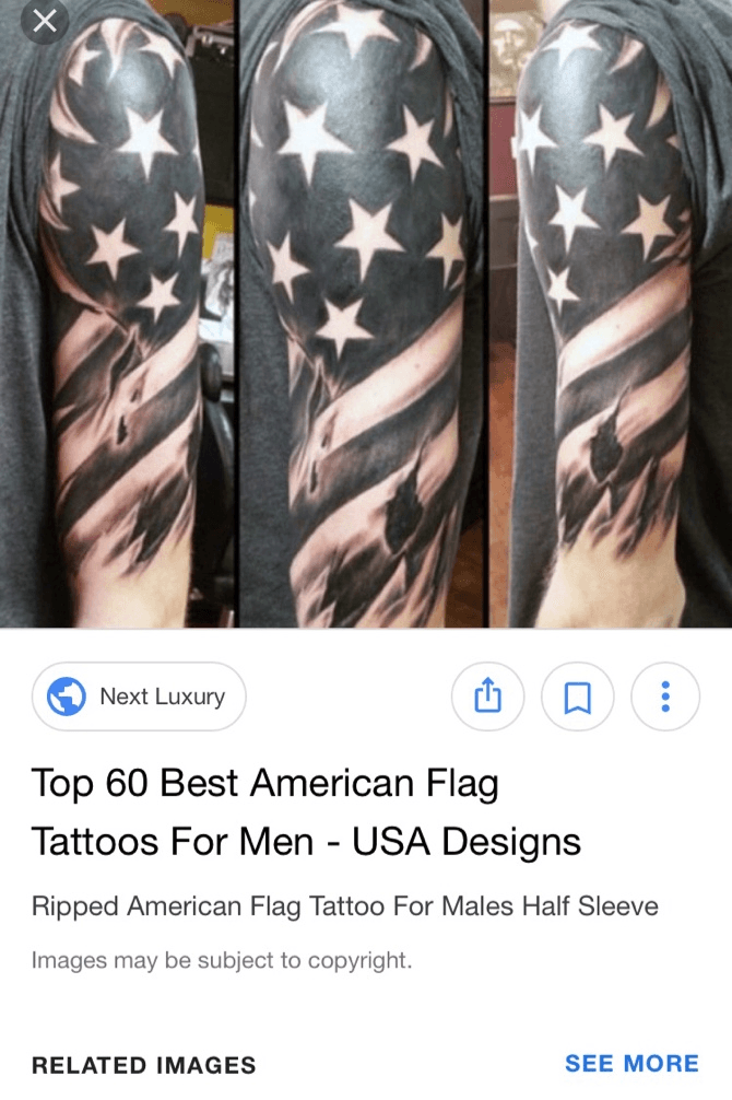 american flag half sleeve tattoos