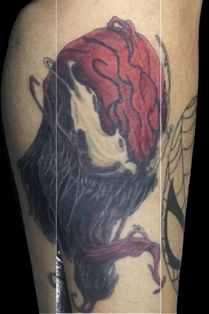 Carnage added to this spiderman themed leg