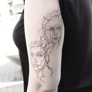 Tattoo uploaded by Thomas Schwerdtfeger - Black Magic Tattoos • Faces #sketch #blackwork #fineline • Tattoodo Tattoo uploaded by Thomas Schwerdtfeger - Black Magic Tattoos • Faces #sketch #blackwork #fineline • Tattoodo