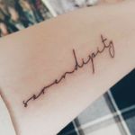 BTS member, Taehyung's solo song called, 'Singularity' tattooed on inside of forearm (I think that what it's called idrk tbh) 😂