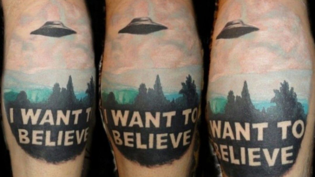 x files i want to believe tattoo
