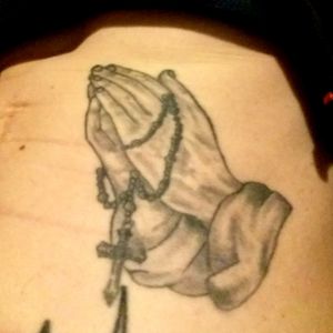 Prayer Hands With Rosary Beads( Needs Redone)