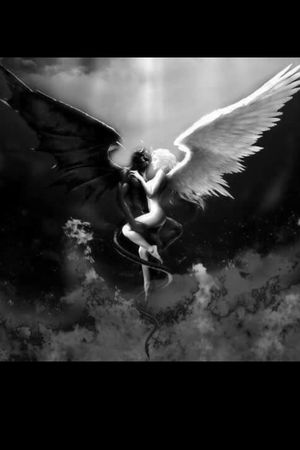 #blackangel #whiteangel #devilandangel #deviltatoo #angeltatoo #goodandbad #tatoo