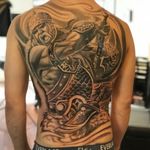 Viking tattoo - full back. Made in Goldfinger Tattoo Club Sorø in Denmark by their guest tattoo artist, fontecha_iron (Instagram). 