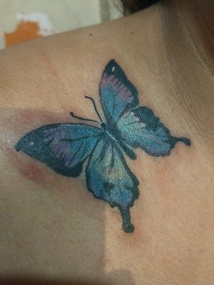 #Butterflies #butterflytattoo #colortattoo 