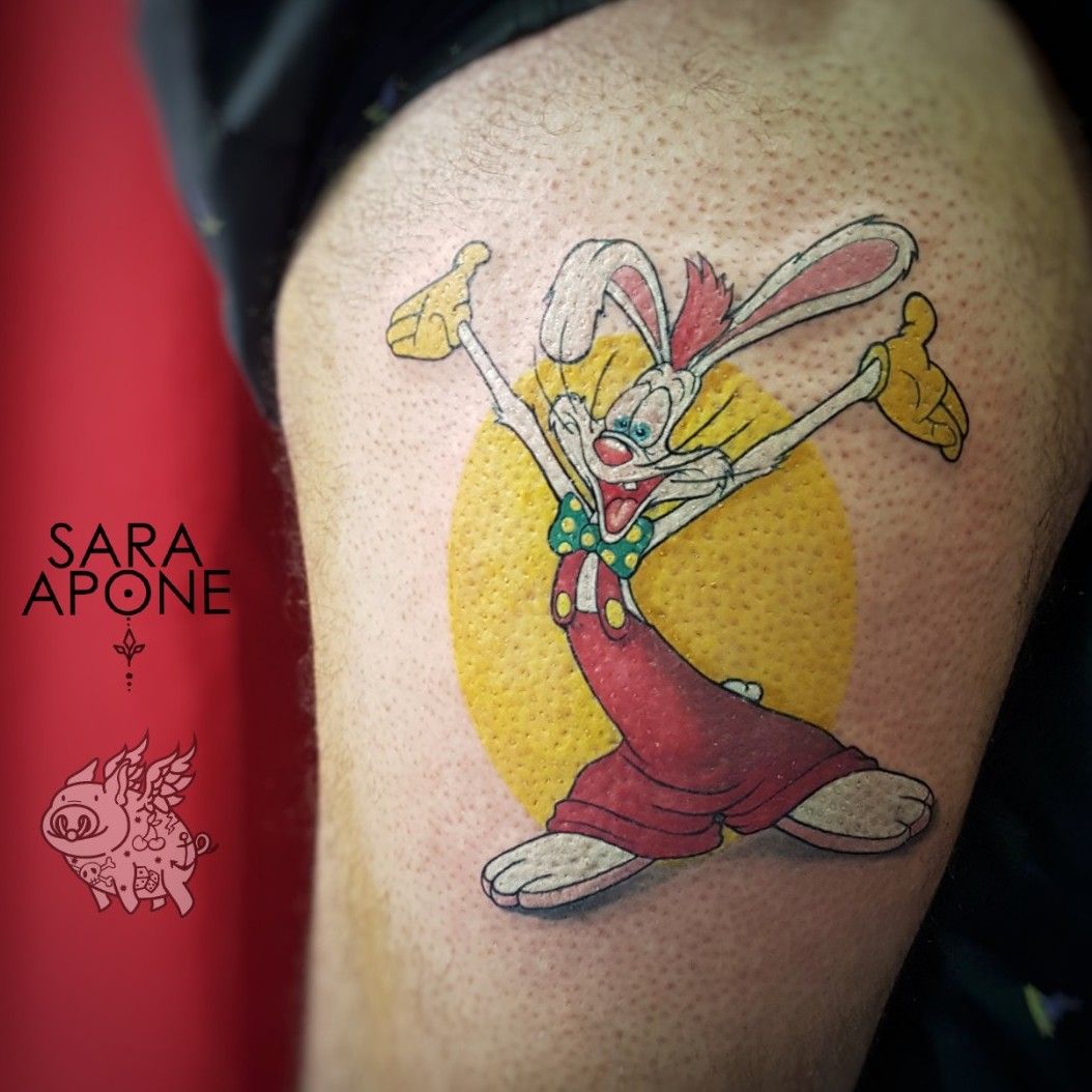 jessica rabbit with gun tattoo