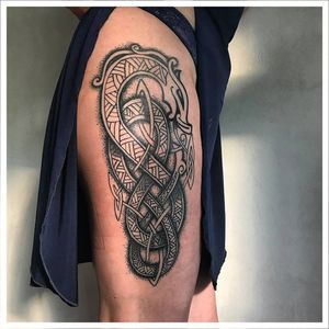 #hrymawork #tattoo #tattoos #tat #tats #dragon #dragontattoo #scandinavian #scandinaviandesign #scandinaviantattooers  #vikingtattoo #linework  #blacktattoo #wipeshading #lvivtattoo #lviv #ukraine 