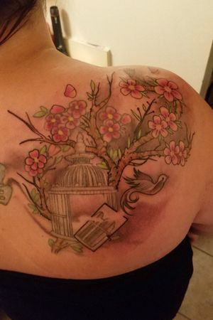 Artist: Lazy  Added on most of the flowers and branches. Need to get the rest touched up.