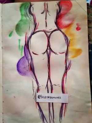 Ig @luce14ramirez #body #woman #goodvibes #picoftheday #coloring #sketch #sketchbook #ass #process #drawing ♥️ 