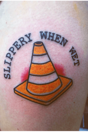Caution cone so I cannot get sued . Done @ Fat ink at Wiregrass by 3_wolv3s (insta)