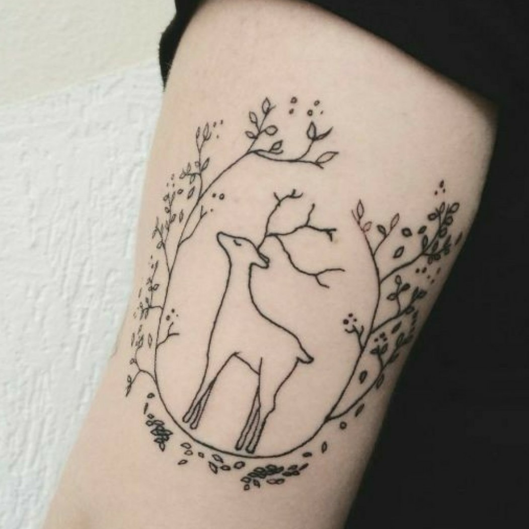 Hot Sale  10x6cm Fashion Small Cute Deer Waterproof Temporary Tattoo  Sticker  Temporary Tattoos  AliExpress