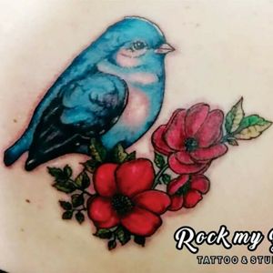 #birdtattoo #blueink #tattoo #tattooartist #tattooart #inkedup #bluebird 