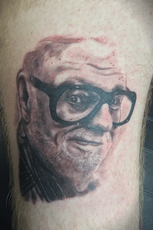 George Romero tattooed by Mike Timm 