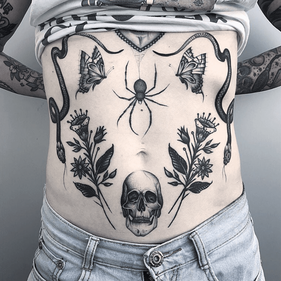 Otherworld Tattoo  Black widow tattoo by J from a Bob Roberts design   Facebook
