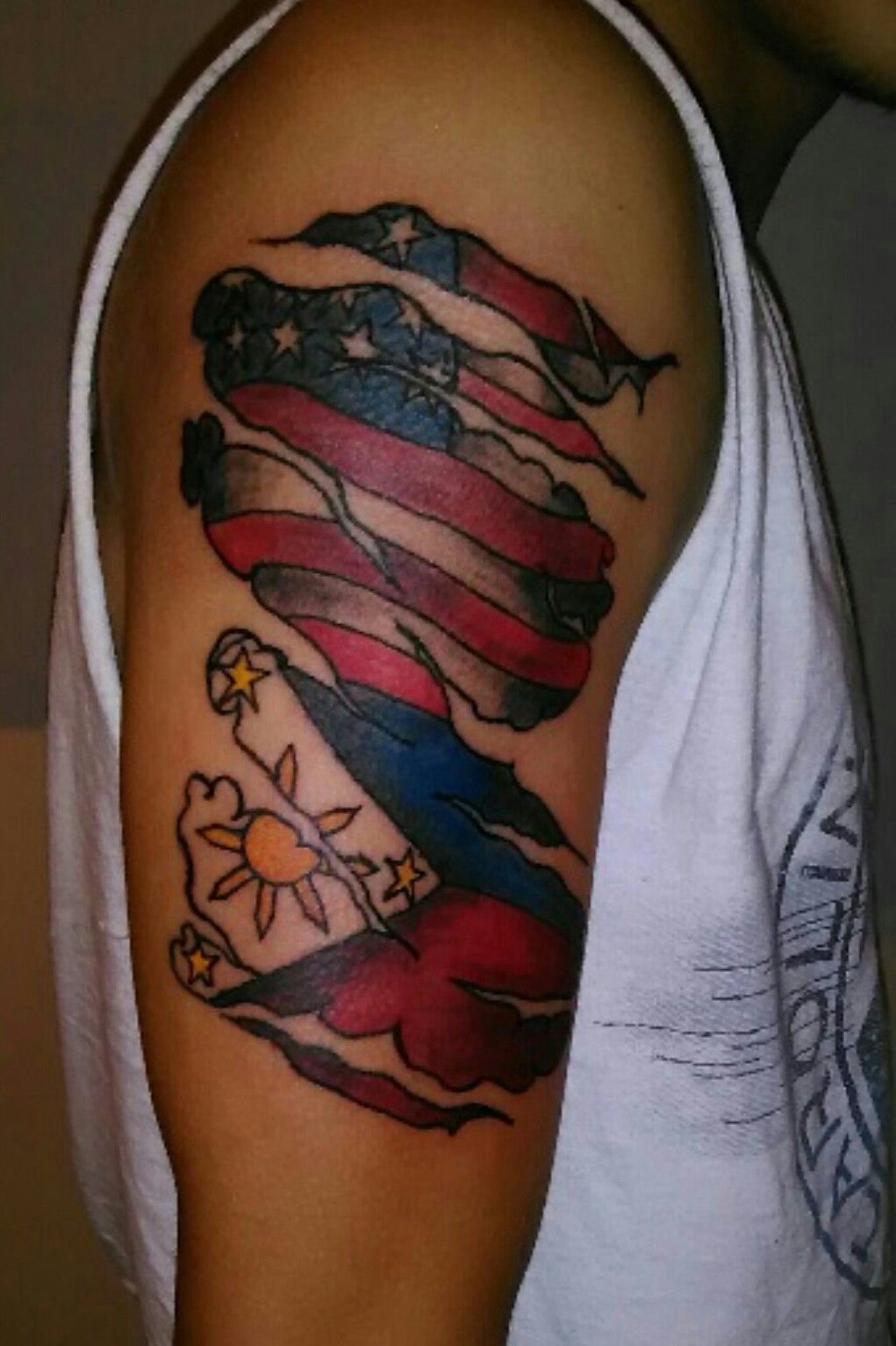 20 Flag Tattoos  Filipino tattoos Flag tattoo Tribal tattoos