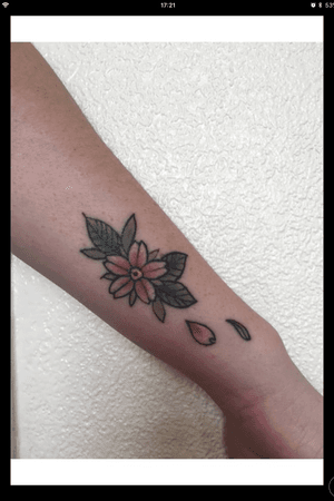 Healed cherry blossom from the great british tattoo show 