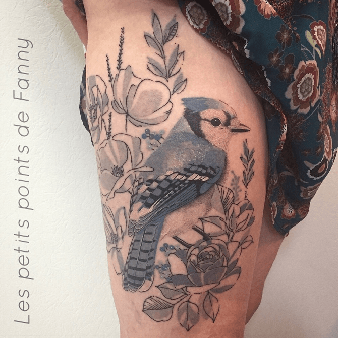 bluejay in Tattoos  Search in 13M Tattoos Now  Tattoodo