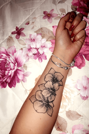 #orchid #flowers #arms #tattooart 