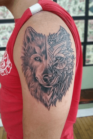 First wolf tatoo