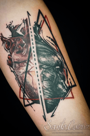 Anatomical halved heart. Another one of my designs finally done! Thanks Liz! #realism #realismtattoo #colour #colourtattoo #heart #anatomicalheart #tattoo #tattoolondon #tattoolovers #ink #inklife #inked #tattedup #tattooart #tattooartist #tattooing #tattoolife #killerinktattoo #tattoostudio #vegantattoo #veganink #vegan #london #stokenewington #hackney #santocuervo