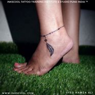 Indian Feather Foot Tattoos Indian Feather Foot Tattoos