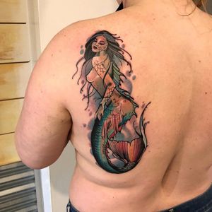 Wonderful mermaid done by Grant. #mermaid 