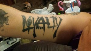 Loyalty  right under arm 