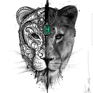 Mandala lioness