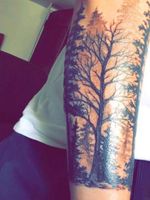 A forest sleeve I got done last summer, dont know what to get on my right arm now or my upper left arm. 