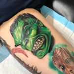 Hulk added to my Marvel Leg by @mikeylotattoos at @Boundless_Tattoo_Company 