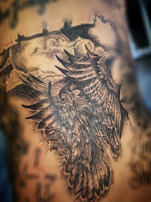Owl tattoo My work