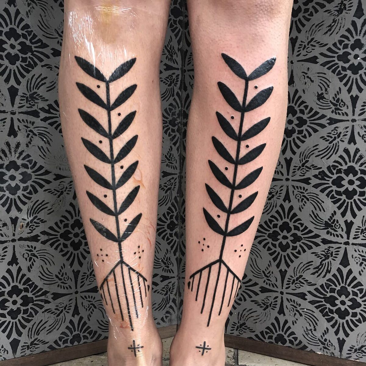 Tattoo uploaded by Meg Tuey Minimal folk tribal tattoo by Meg Tuey