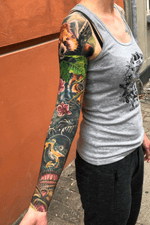 Made this sleeve on 8 long sessions #ink #tattoo #realistic #realistictattoo @tattoomediaink #supportgoodtattoos #inkallday #killerink #inkmag #blackandgray #tattooart #artwork #art #tattoo_magazine#TattooistArtMag #skinartmag #tattoorevuemag #tattoodo #sorrymom #tattoooftheday #tattoosleeve #tattooartist #tattoolife #tattooer #realistictattoo