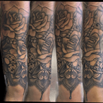 Rose ornamental half sleeve 